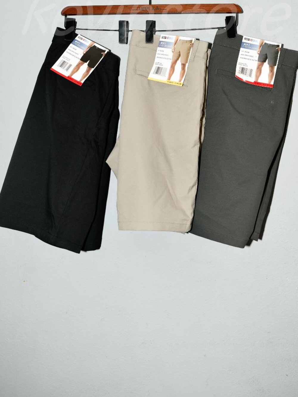 3 pairs 32 Degrees Men's Chino stretch Shorts. Price is for 3 pairs